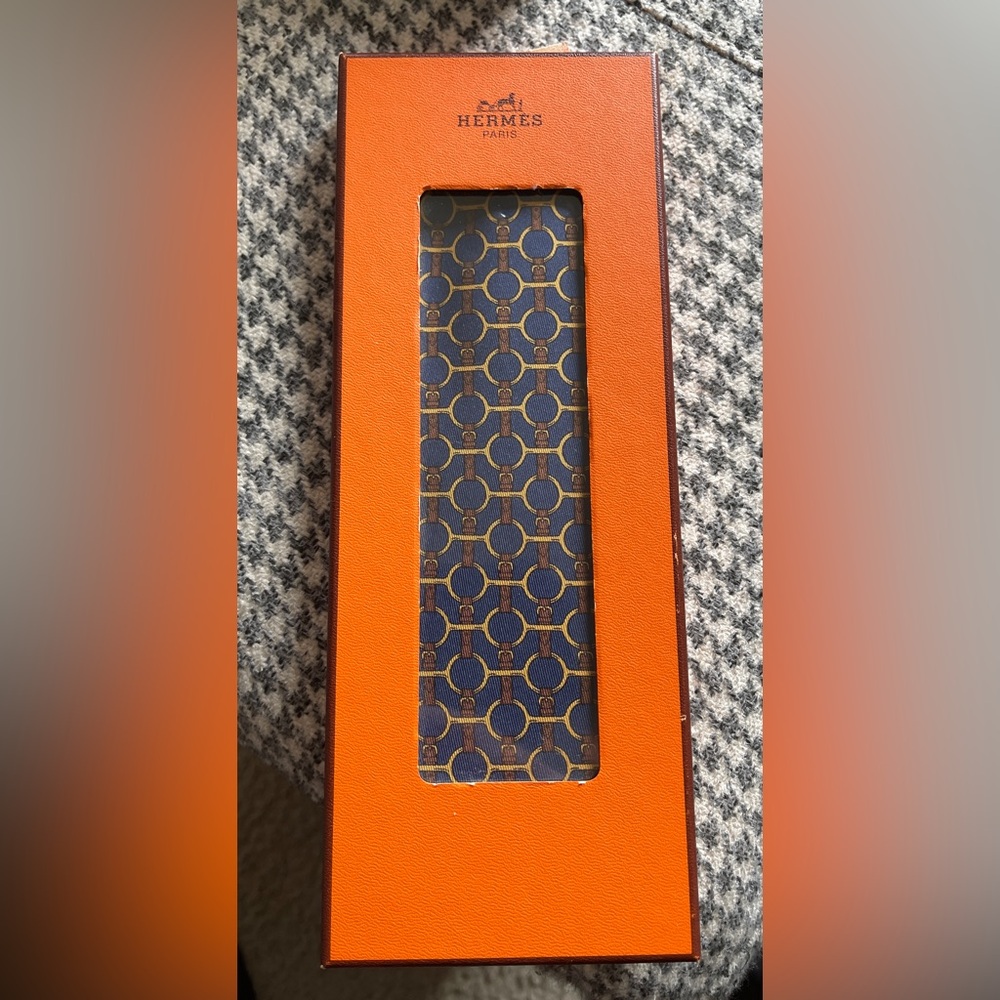 Men’s Hermes Belt Chain Horse Bit Silk Tie